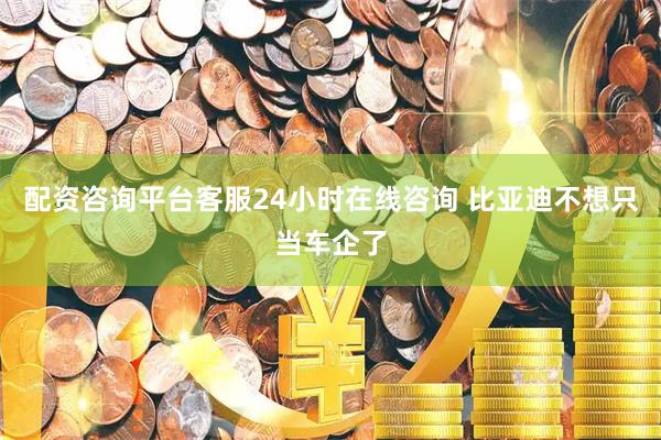 配资咨询平台客服24小时在线咨询 比亚迪不想只当车企了